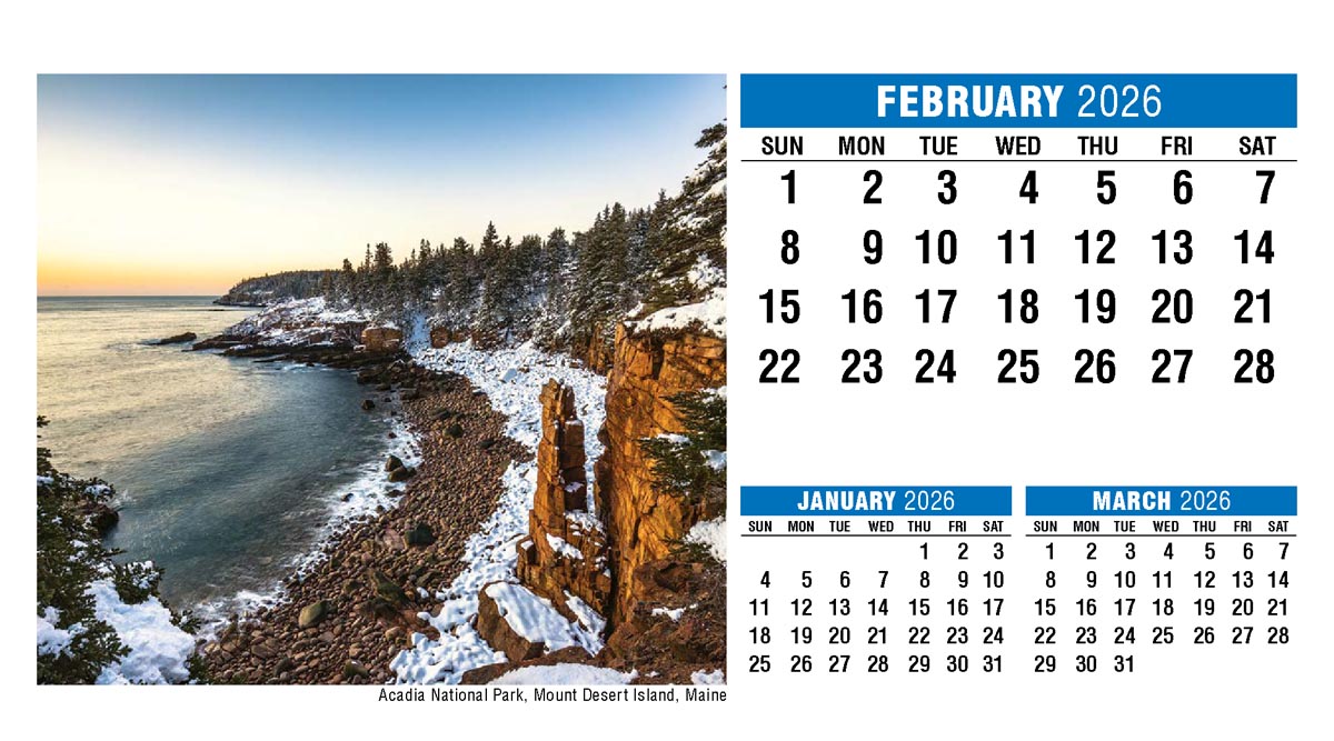 Galleria Scenes of America Promotional Desk Calendar (Eng) - 2026